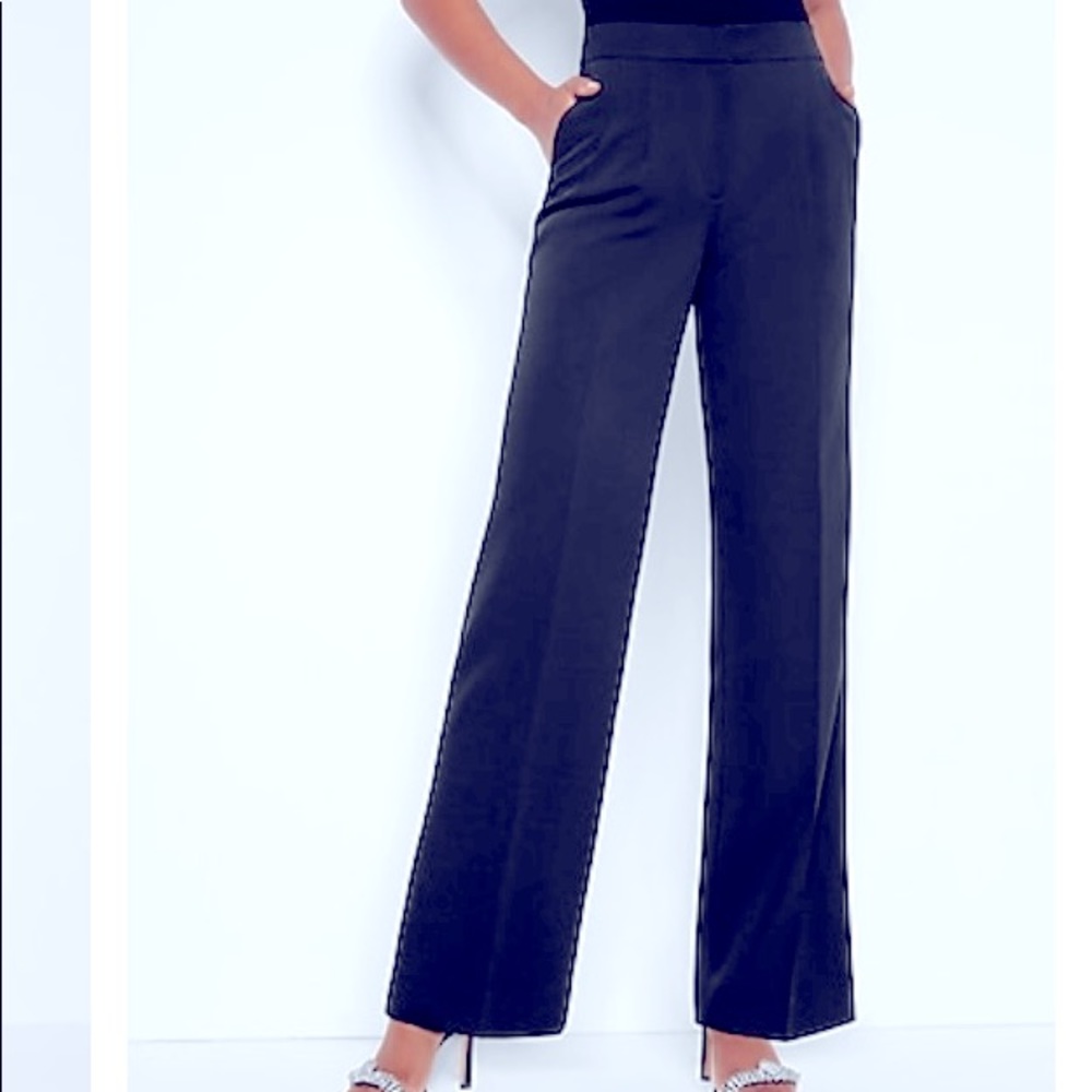 Express petite mid rise wide leg pants